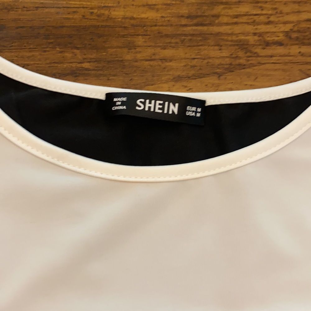 Shein Mediumleopard Block Pattern Short Sleeve Sh… - image 3